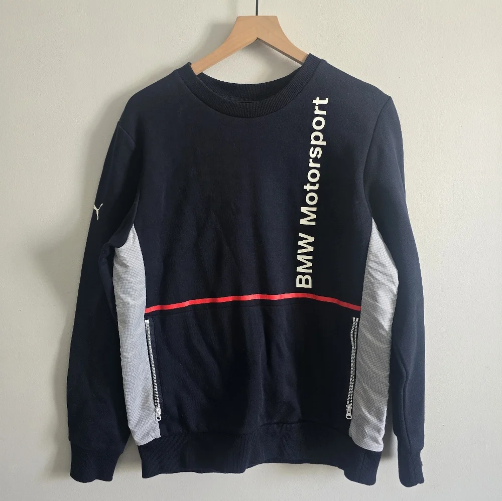PUMA Men's BMW Motorsport Crew Neck Sweatshirt Medium - Picture 2 of 6